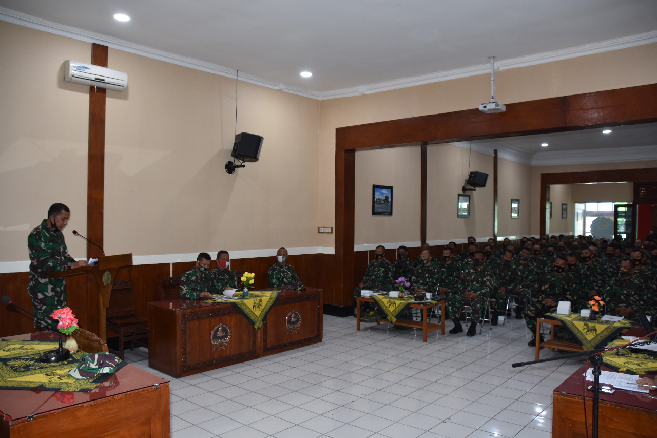 Korem 073/Makutarama Gelar Pembinaan Tata Ruang Wilayah Pertahanan Darat TA 2020